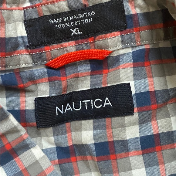 Nautica Multicolor Plaid Casual Shirt - Picture 3 of 7